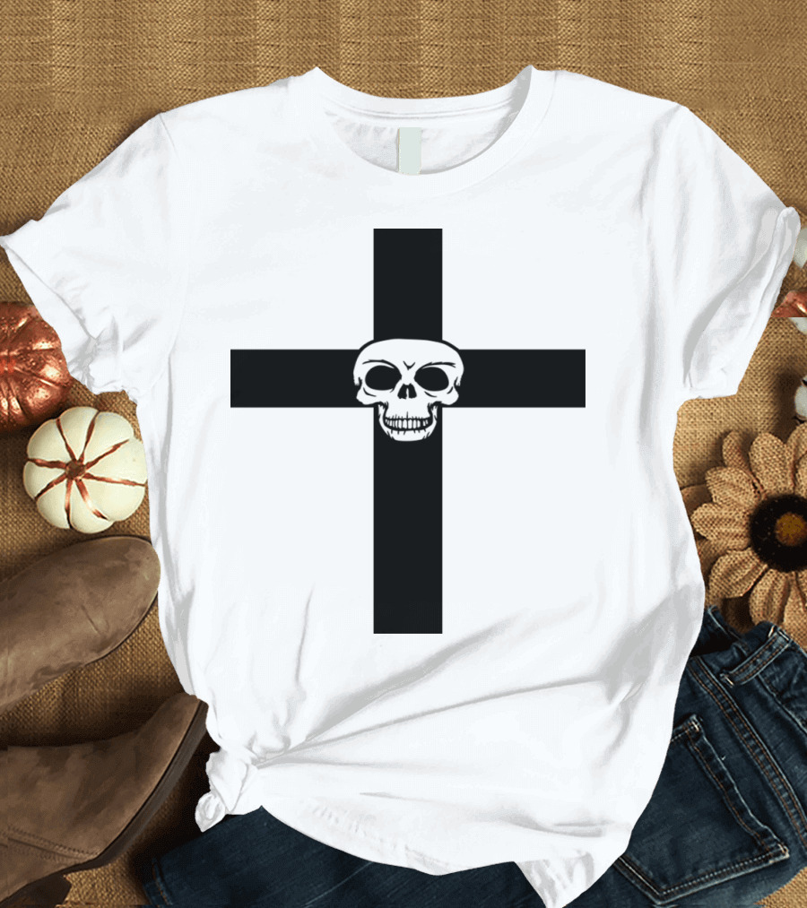 Dead Skull Skeleton Cross Satanist Hell T-Shirt