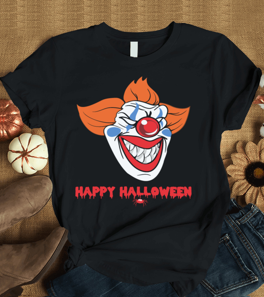 Happy Halloween Monster Zombie Horror Clown T-Shirt