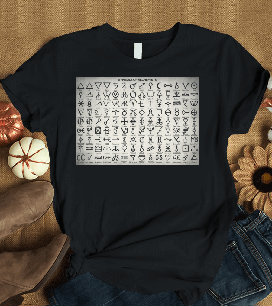 Alchemical Symbols Chart T-Shirt