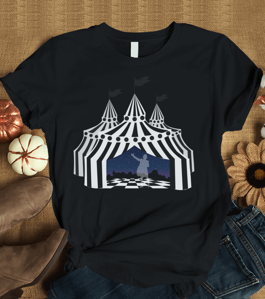 Dream Circus Enchanted Tent with Starry Night Sky T-Shirt