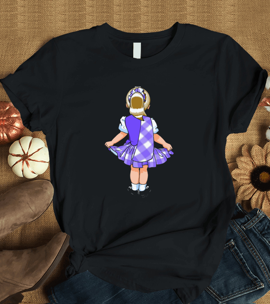Plaid Dress Little Dancer Irish Step Dance T-Shirt
