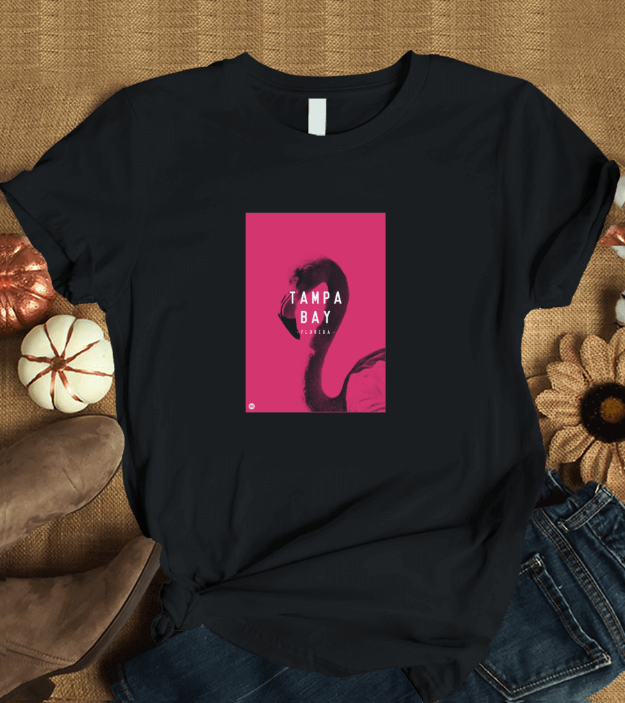 TAMPA BAY FLORIDA Flamingo Pink Tropical T-Shirt