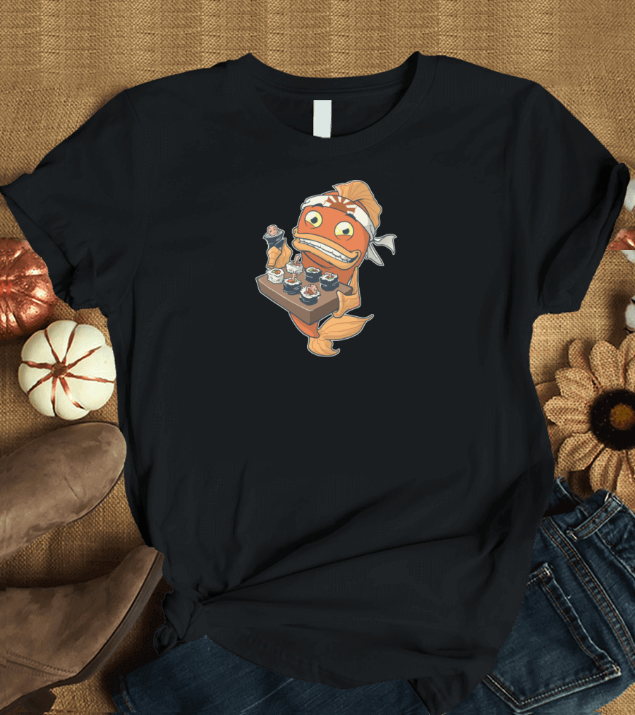 Sushi Serving Fish with Headband and Sushi Platter T-Shirt