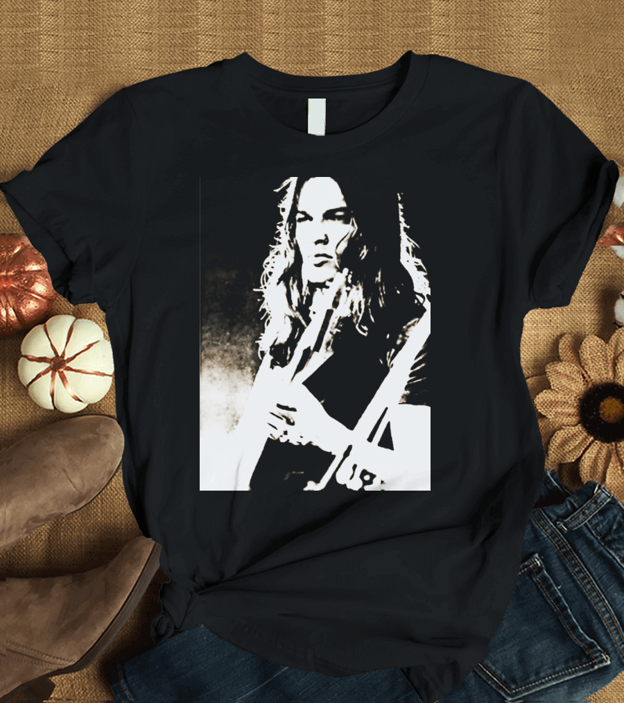 David Pink Retro Guitarist T-Shirt