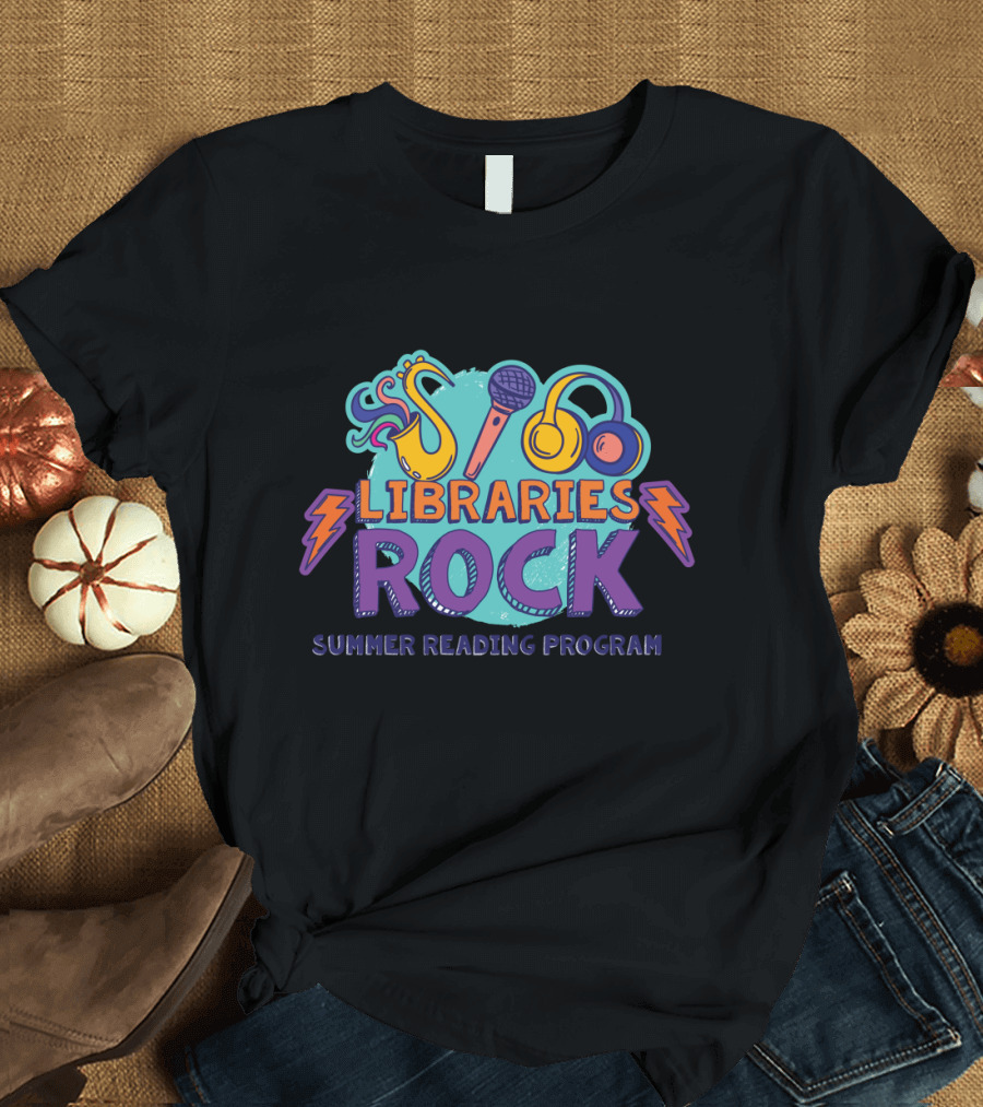 Libraries Rock Summer Reading Program Music-Themed T-Shirt