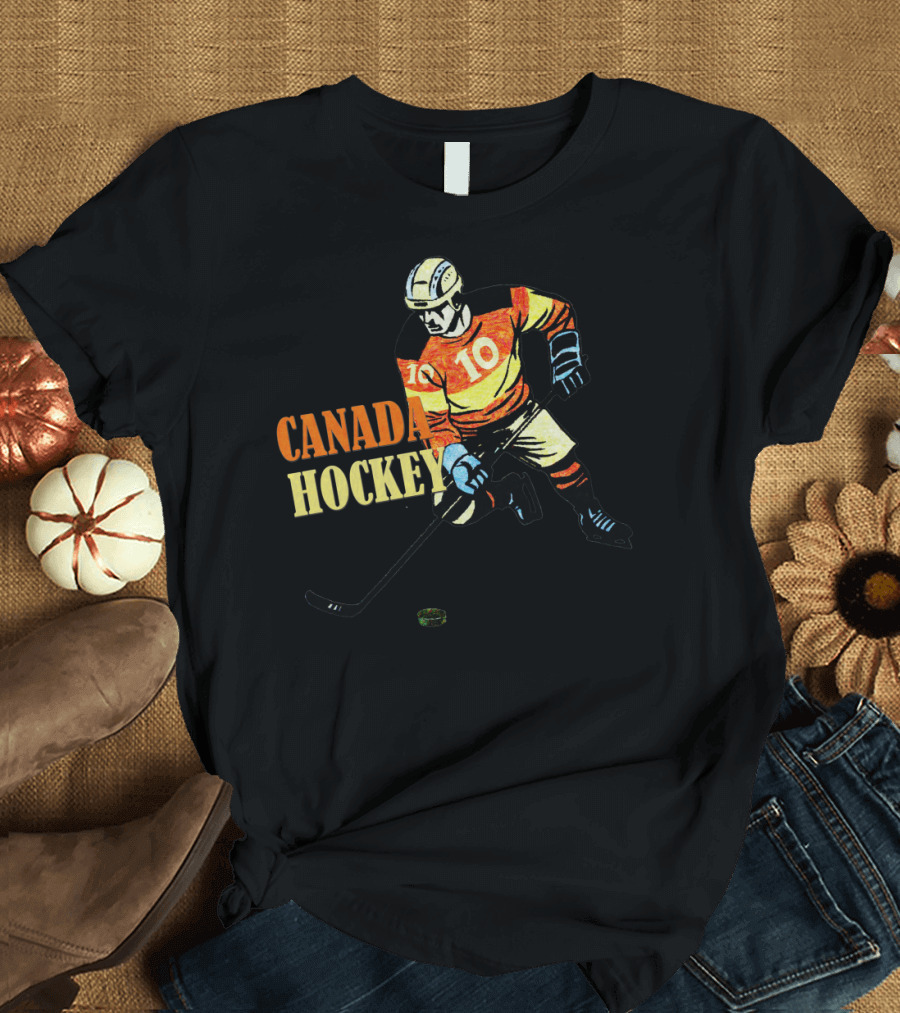 CANADA HOCKEY Carolyn Sandstrom Vintage Player Number 10 T-Shirt