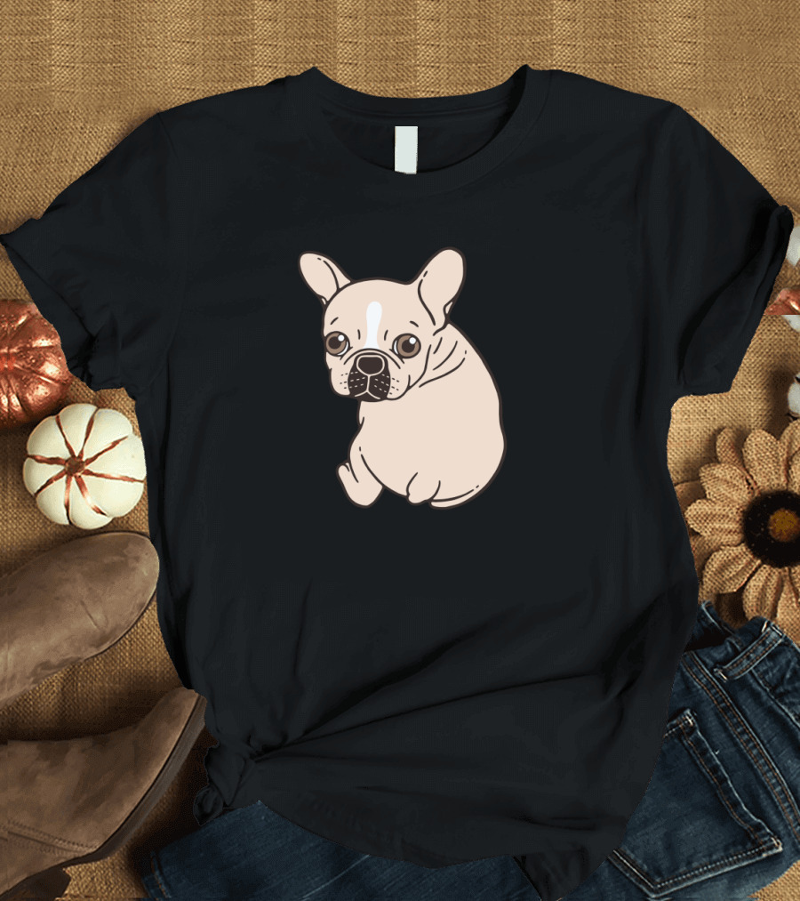 Adorable Cream French Bulldog Yearning for Affection T-Shirt