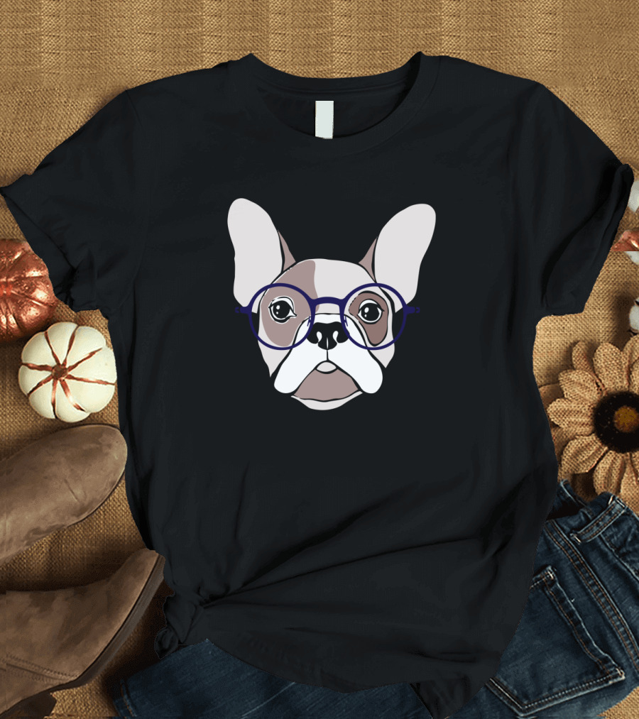 French Bulldog Glasses T-Shirt