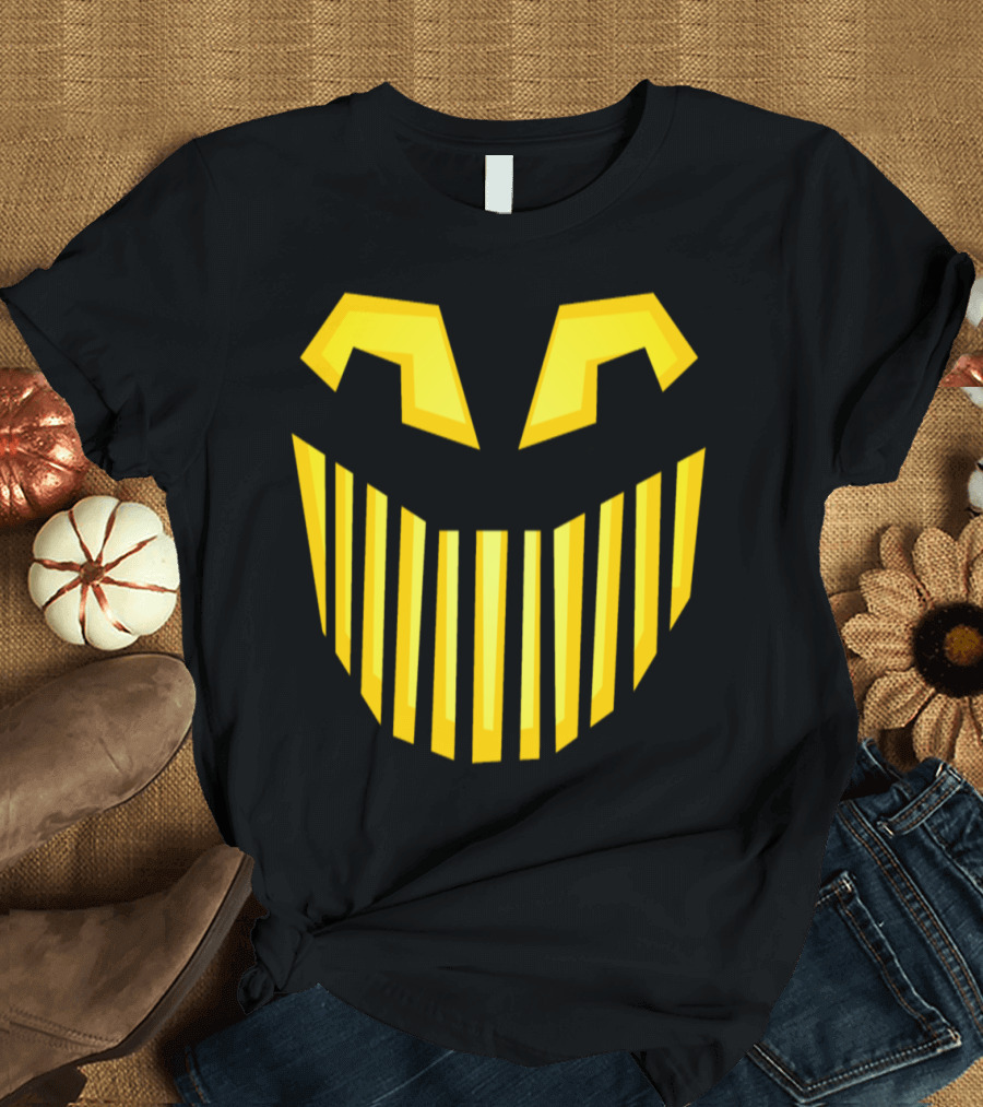 Happy Halloween Grinning Pumpkin Jack O'Lantern Face T-Shirt