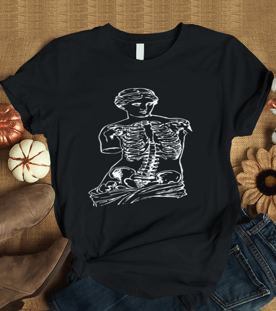 Venus de Milo Skeleton Vaporwave Aesthetic Soft T-Shirt