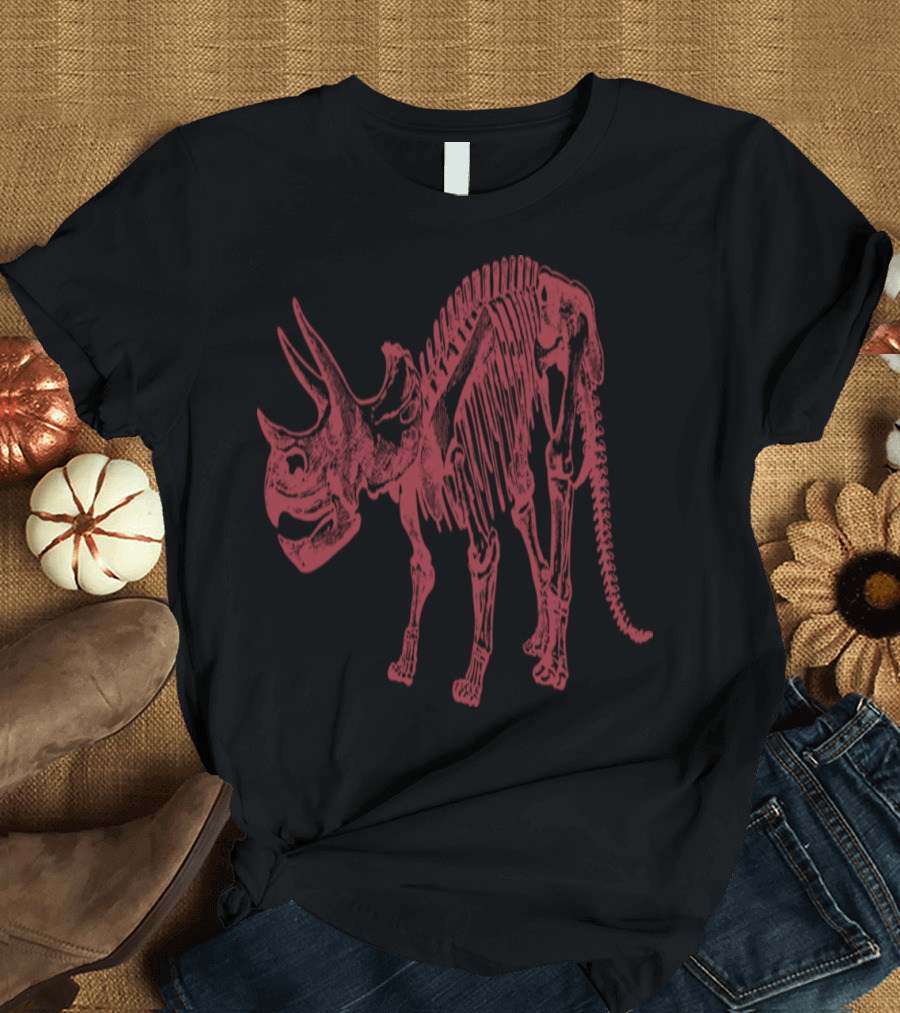DINOSAUR SKELETON Triceratops Fossil Pride T-Shirt