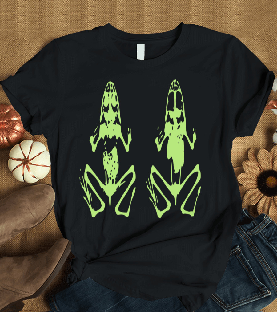 Dead Frogs Neon Skeleton Double T-Shirt