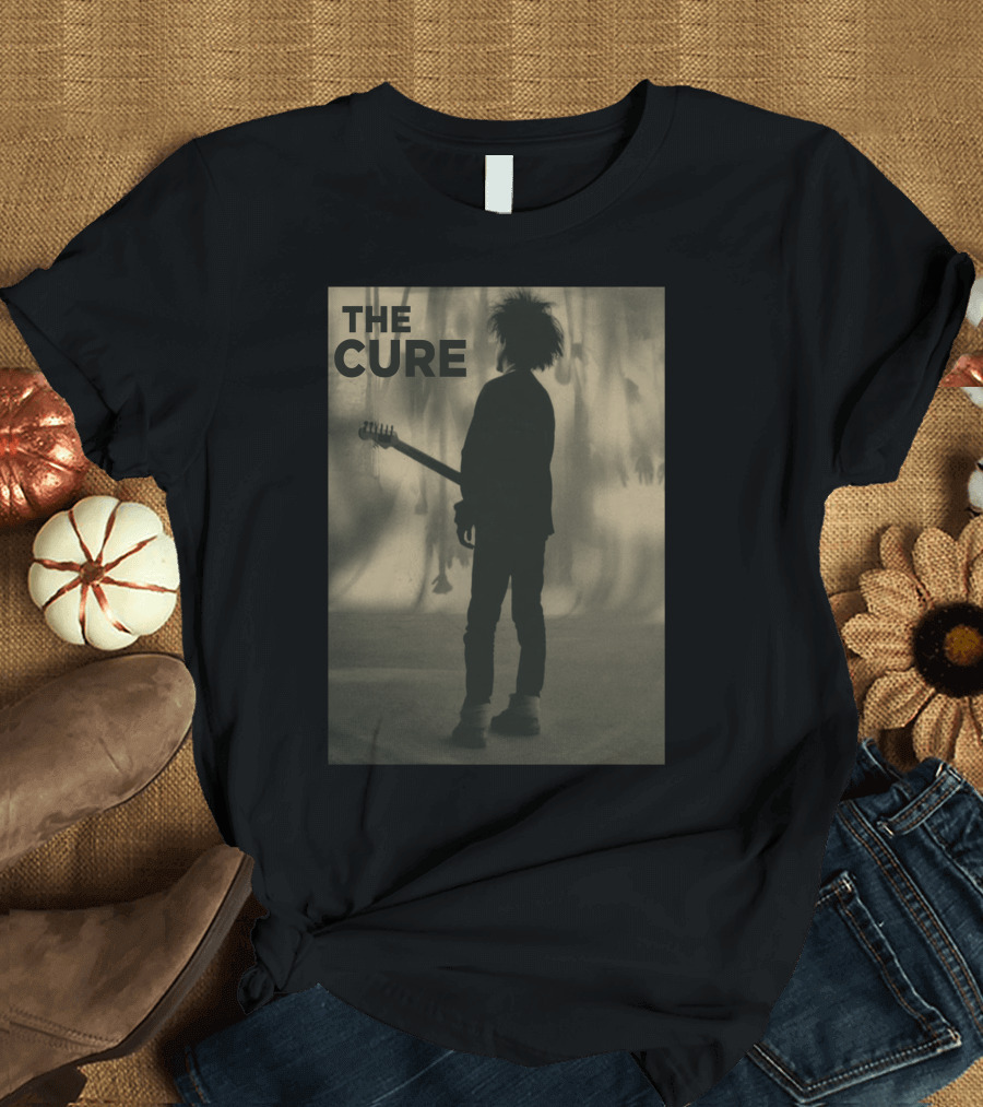 THE CURE Silhouette with Guitar Iconic T-Shirt