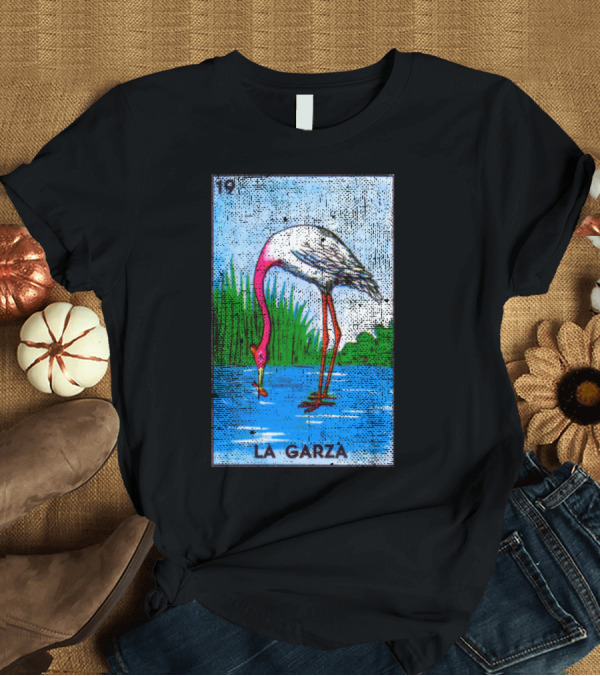 T-Shirt: La Garza Mexican Loteria Card 19 T-Shirt La Garza Mexican Loteria Card 19 T-Shirt