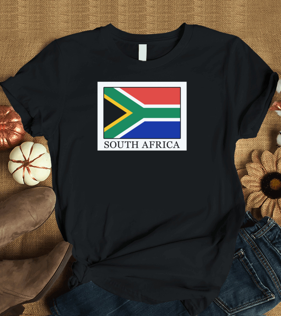 South Africa Flag Design Featuring Iconic National Colors T-Shirt