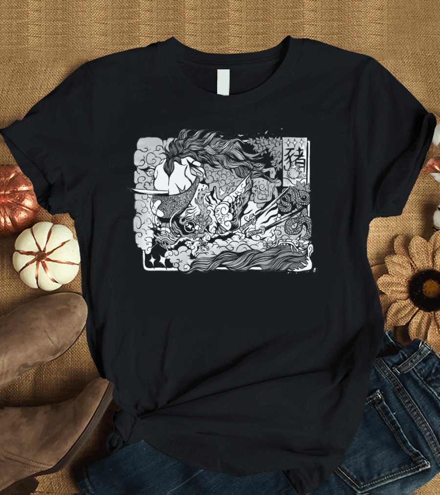Big Pig Energy Zodiac Mythical Dragon T-Shirt