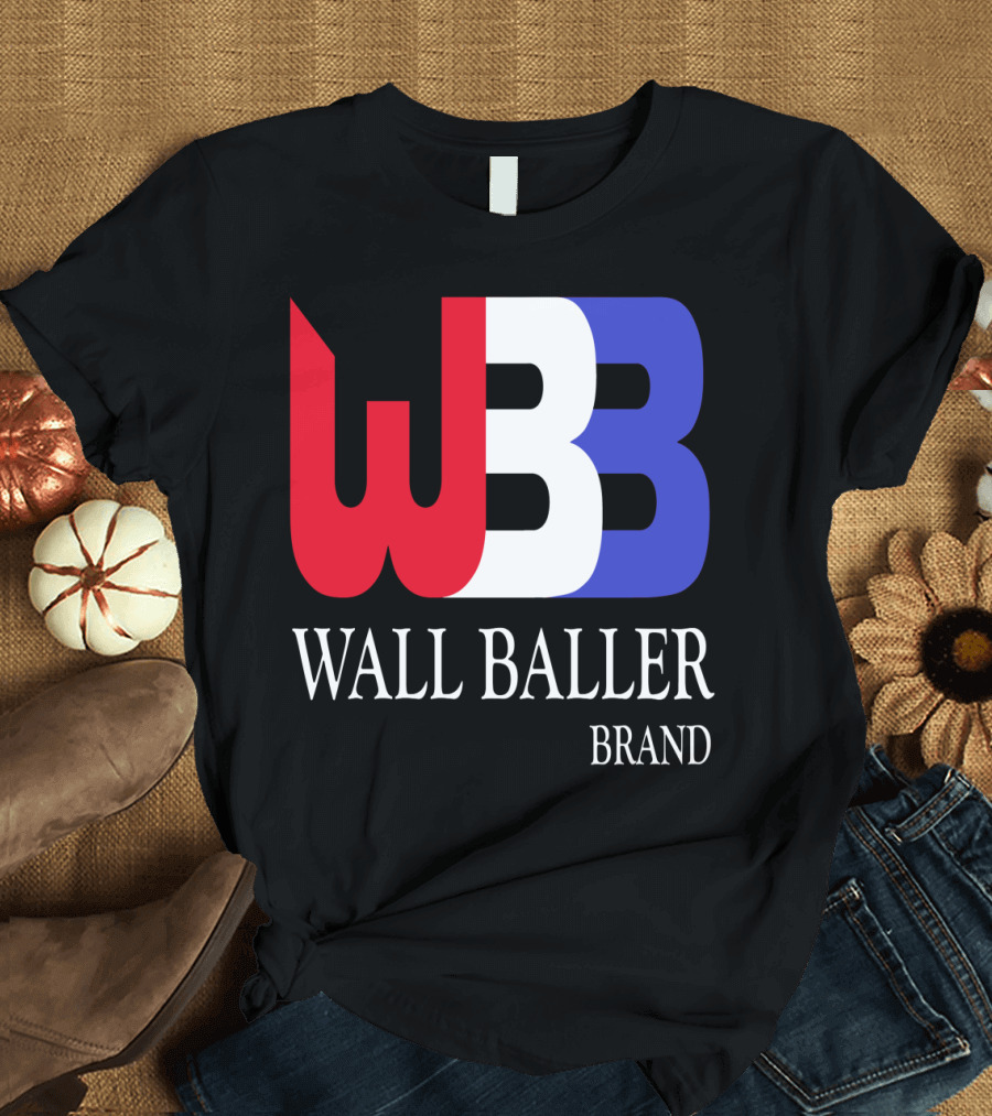 WBB Wall Baller Brand Red White Blue T-Shirt