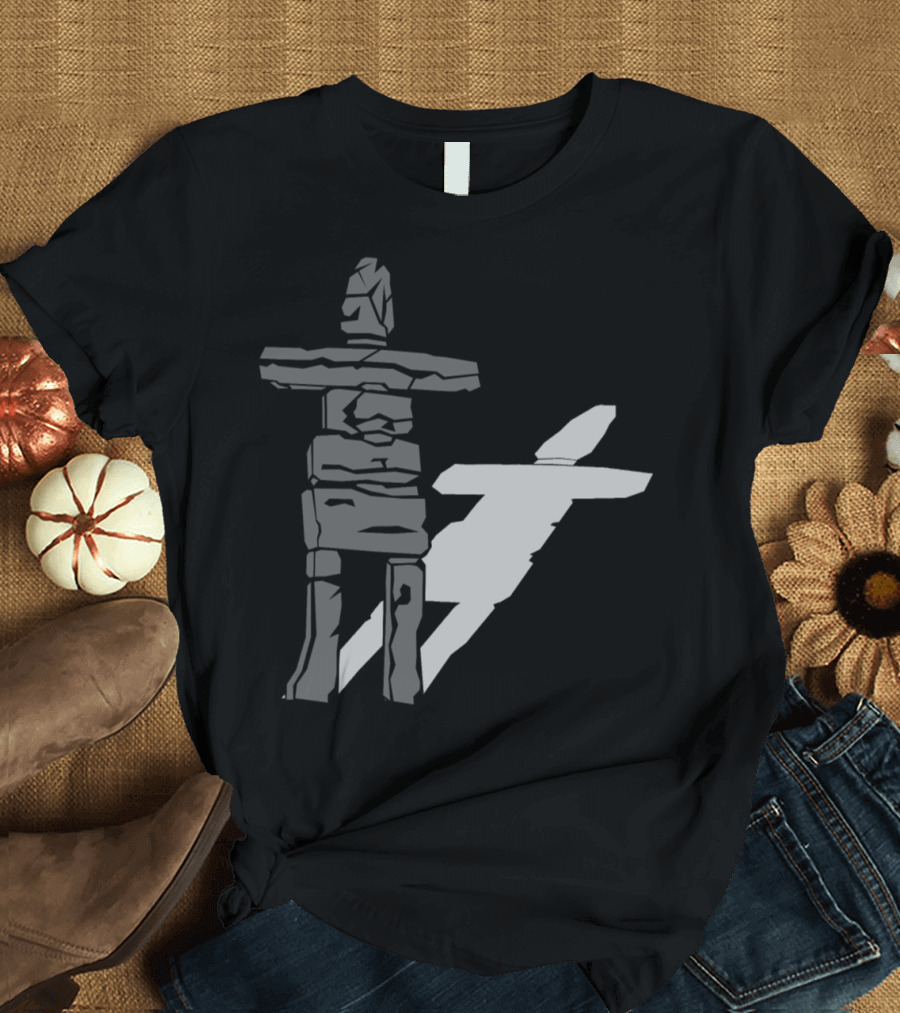 Stone Wooden Person Skele Shadow T-Shirt