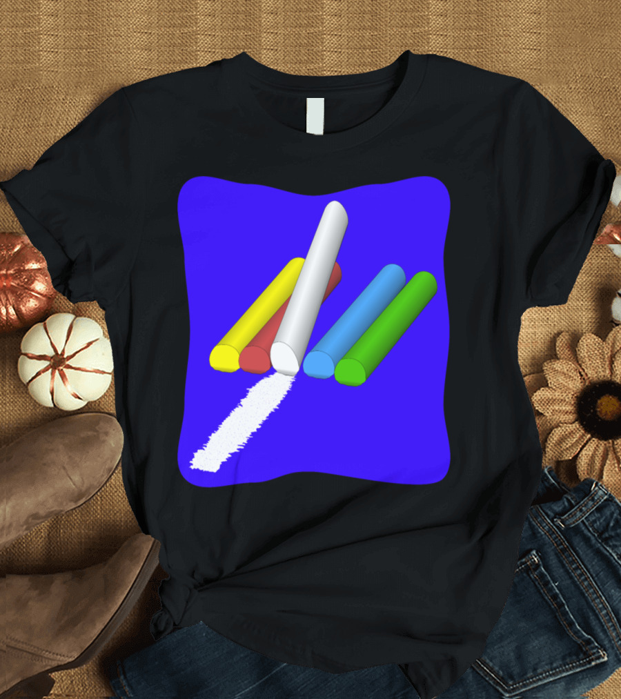 Chalk Sticks in Vibrant Colors T-Shirt