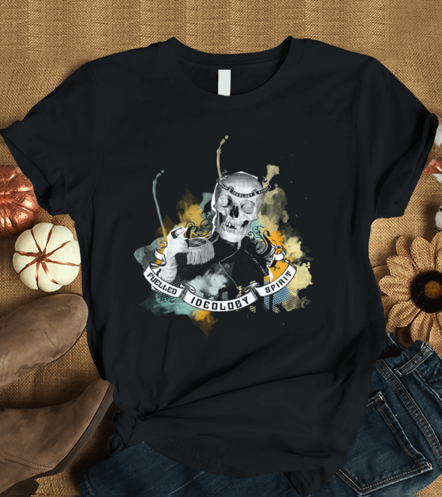 Fuelled Ideology Spirit Paint Skeleton T-Shirt