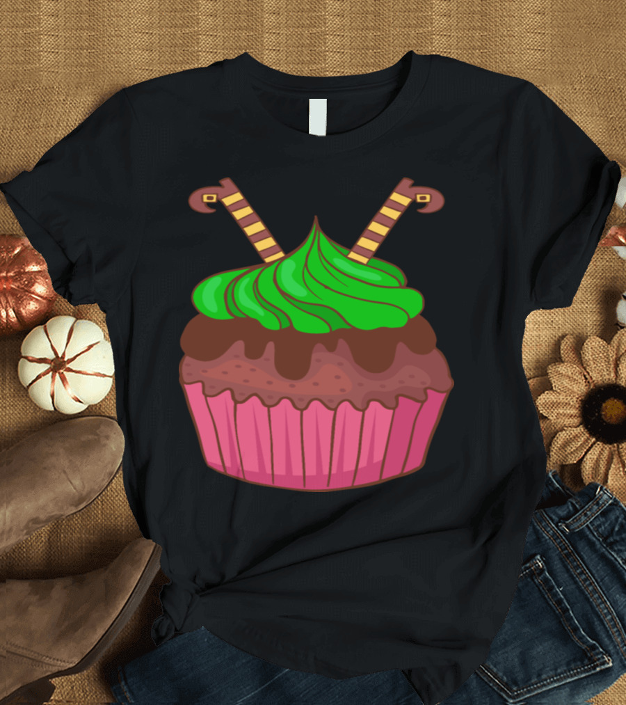 Halloween Cupcake Muffin Bakery Cake Candy Sweets Chocolate Wand T-Shirt