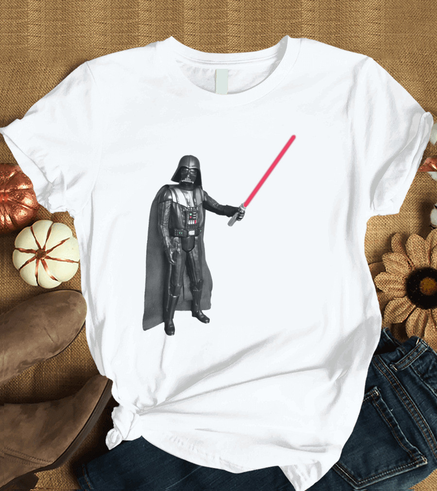 Darth Vader Star Wars Transparent Red Lightsaber Iconic Character T-Shirt