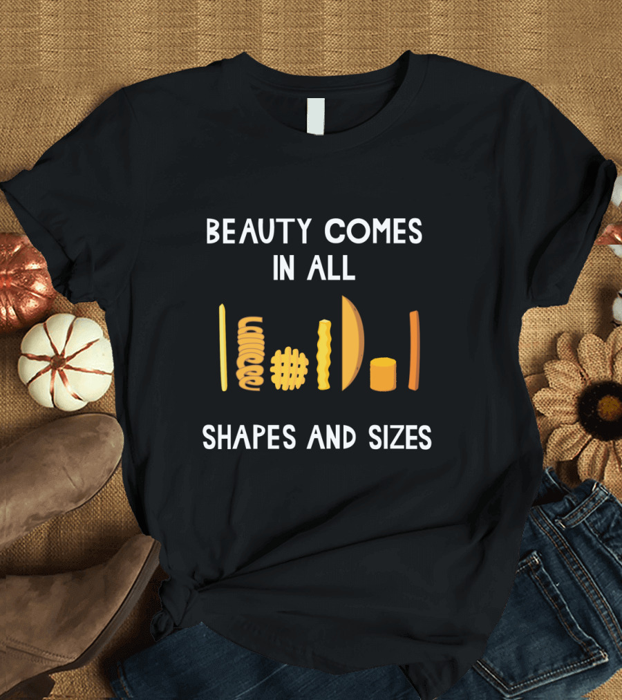 Beauty Comes in All Shapes and Sizes Pasta Variety Visual T-Shirt