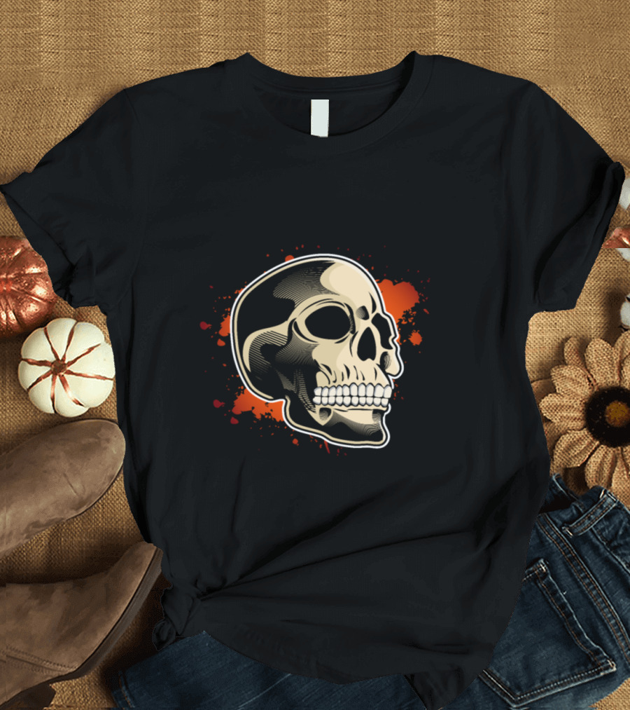 LIVE HARD DIE HARDER Skull Bone Skeleton Undead T-Shirt