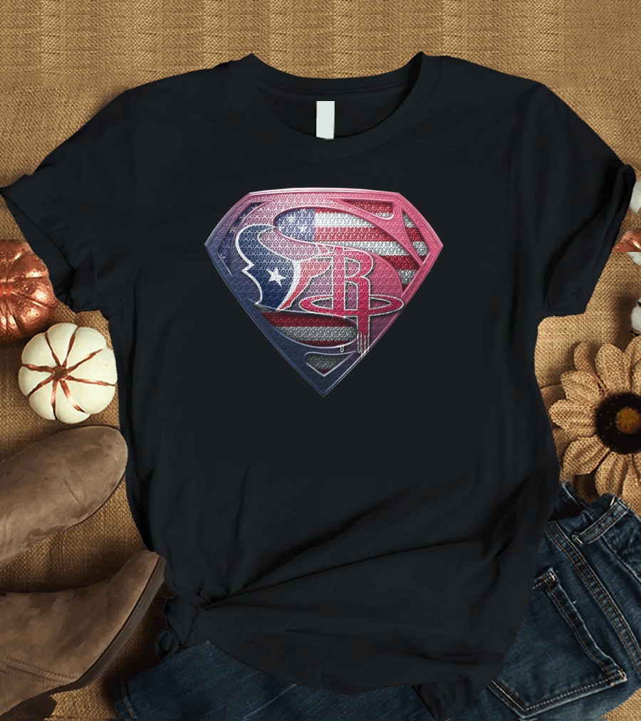 Texas Superhero American Flag T-Shirt