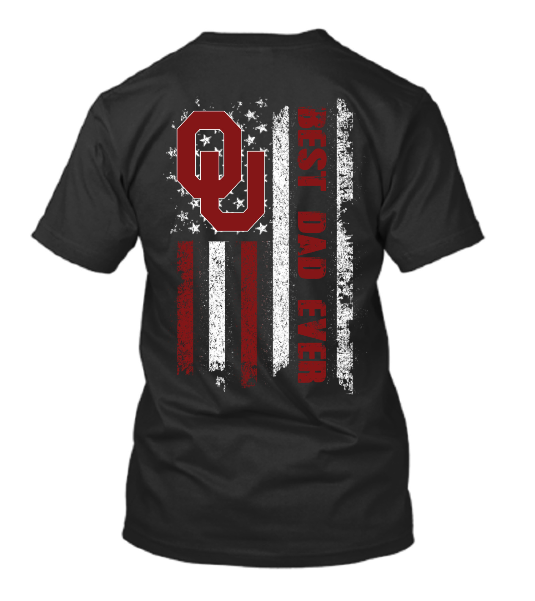 Ou Best Dad Ever American Flag T-Shirt