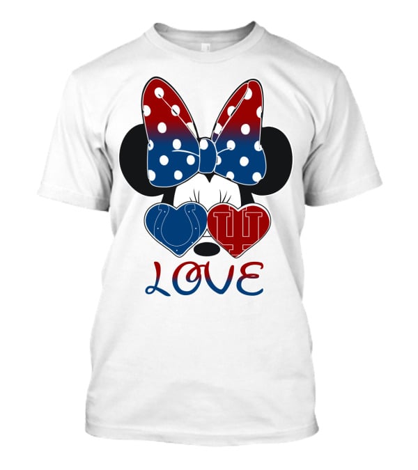 Love Minnie Colts Iu Hearts T-Shirt