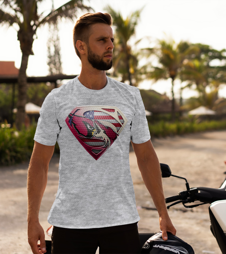 Superman Patriot Razorbacks Shield T-Shirt