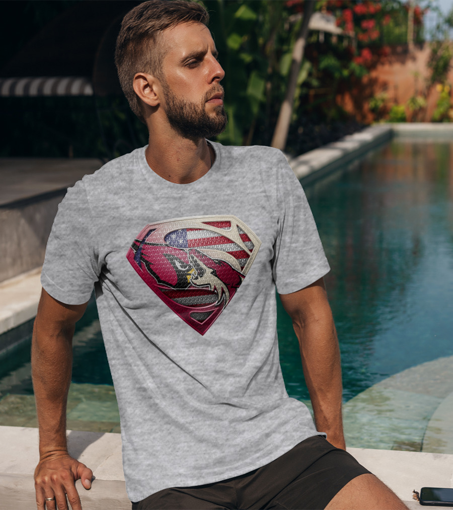 Superman Patriot Razorbacks Shield T-Shirt
