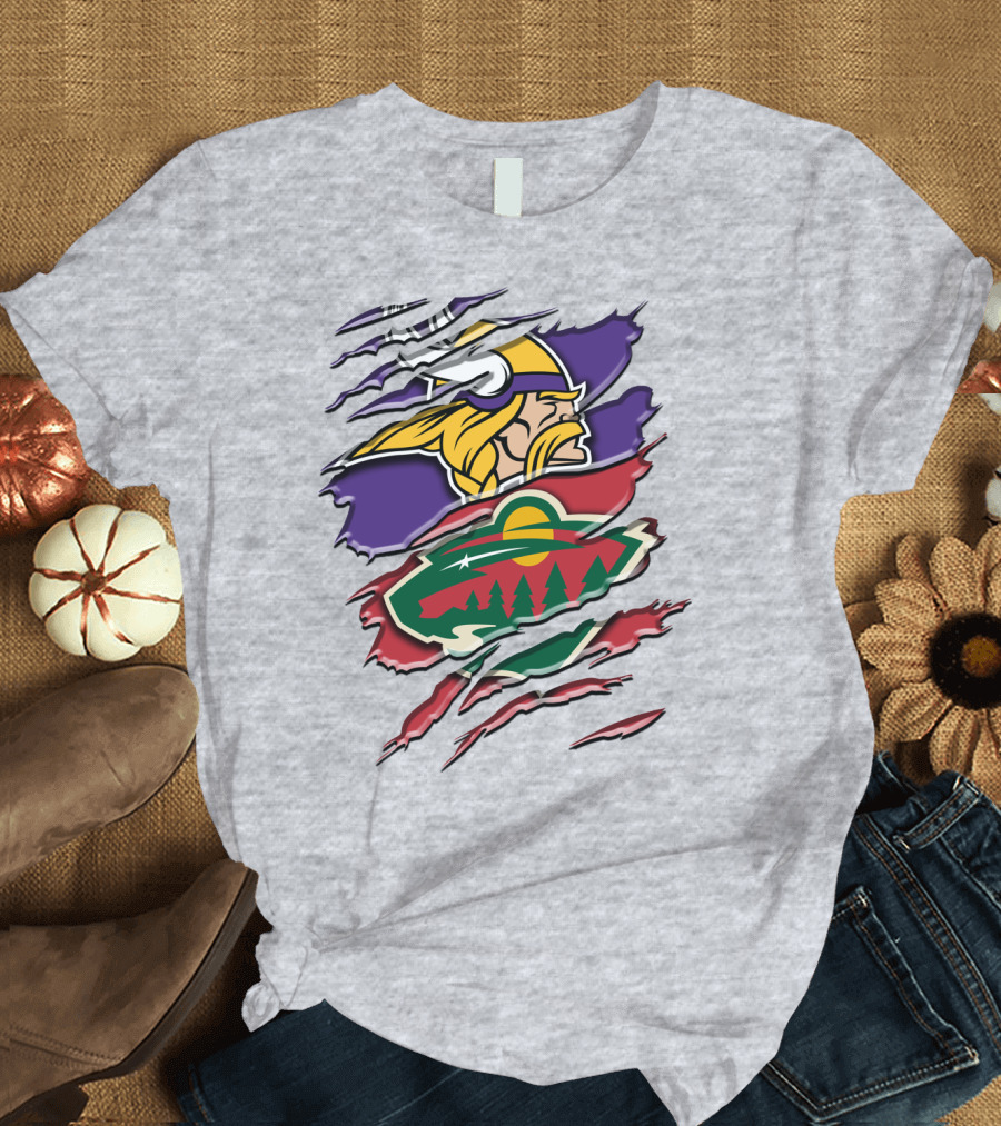 Minnesota Vikings Wild Crossover T-Shirt