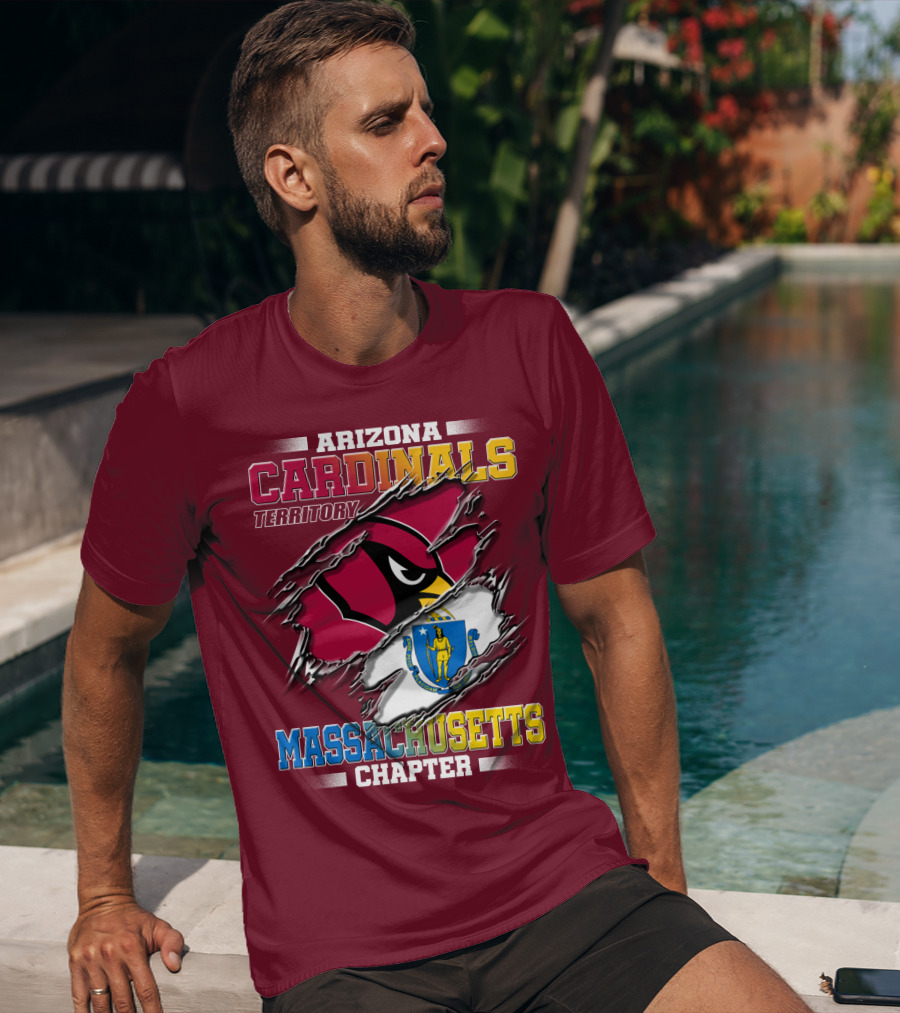 Arizona Cardinals Territory Massachusetts Chapter T-Shirt