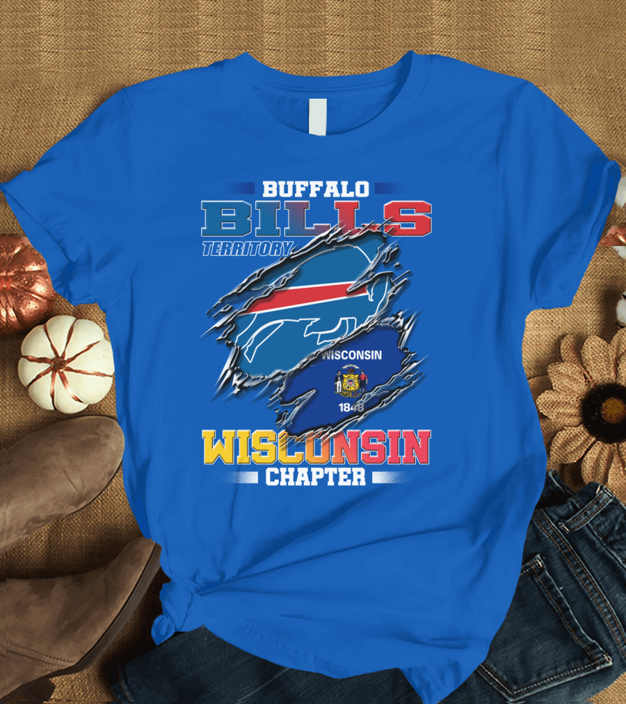 Buffalo Bills Territory Wisconsin Chapter 1848 T-Shirt