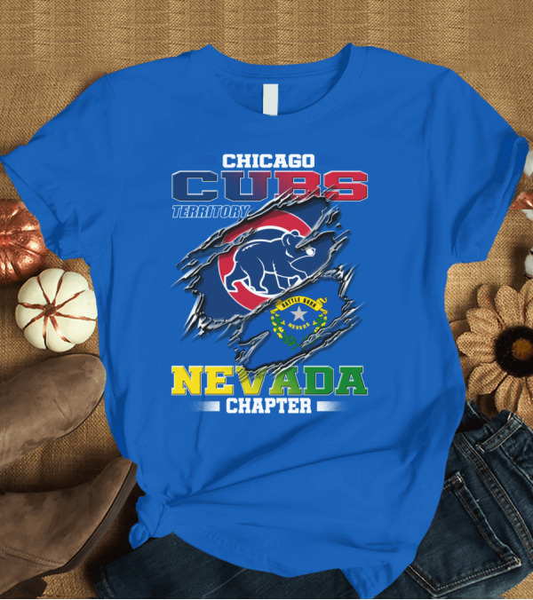 T-Shirt: Chicago Cubs Territory Nevada Chapter Battle Born T-Shirt Chicago Cubs Territory Nevada Chapter Battle Born T-Shirt