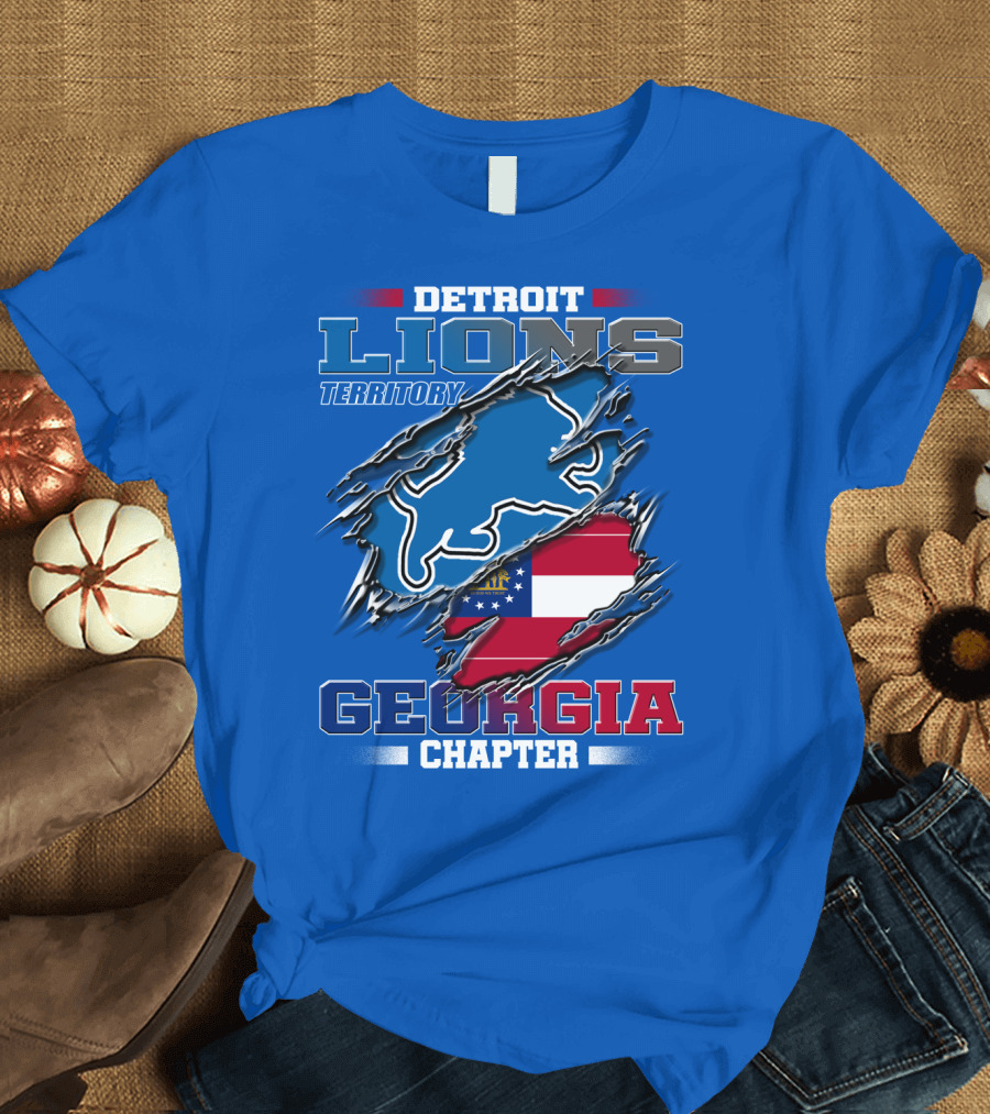 Detroit Lions Territory Georgia Chapter T-Shirt