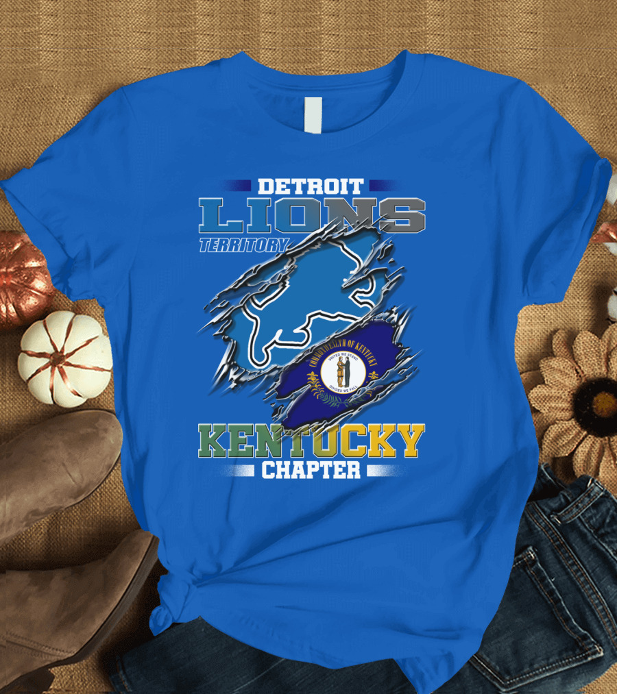 Detroit Lions Territory Kentucky Chapter Commonwealth of Kentucky T-Shirt