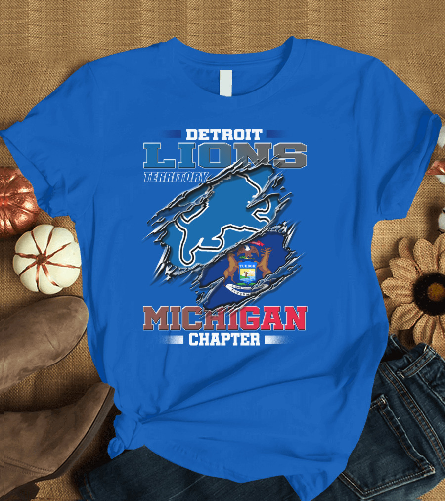 Detroit Lions Territory Michigan Chapter T-Shirt