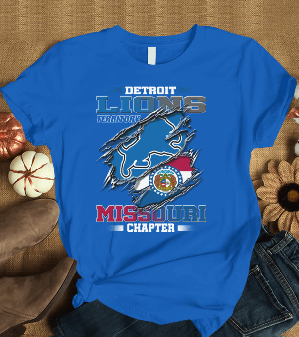 T-Shirt: DETROIT LIONS TERRITORY MISSOURI CHAPTER T-Shirt DETROIT LIONS TERRITORY MISSOURI CHAPTER T-Shirt