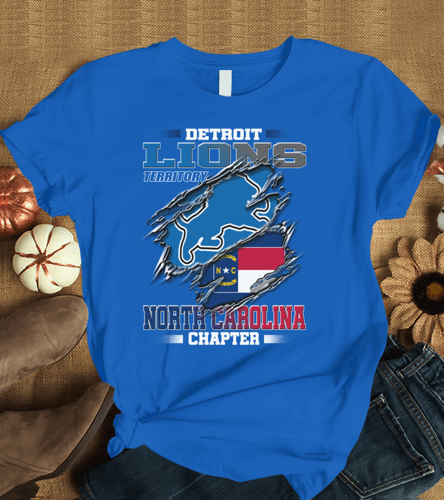 Detroit Lions Territory North Carolina Chapter T-Shirt