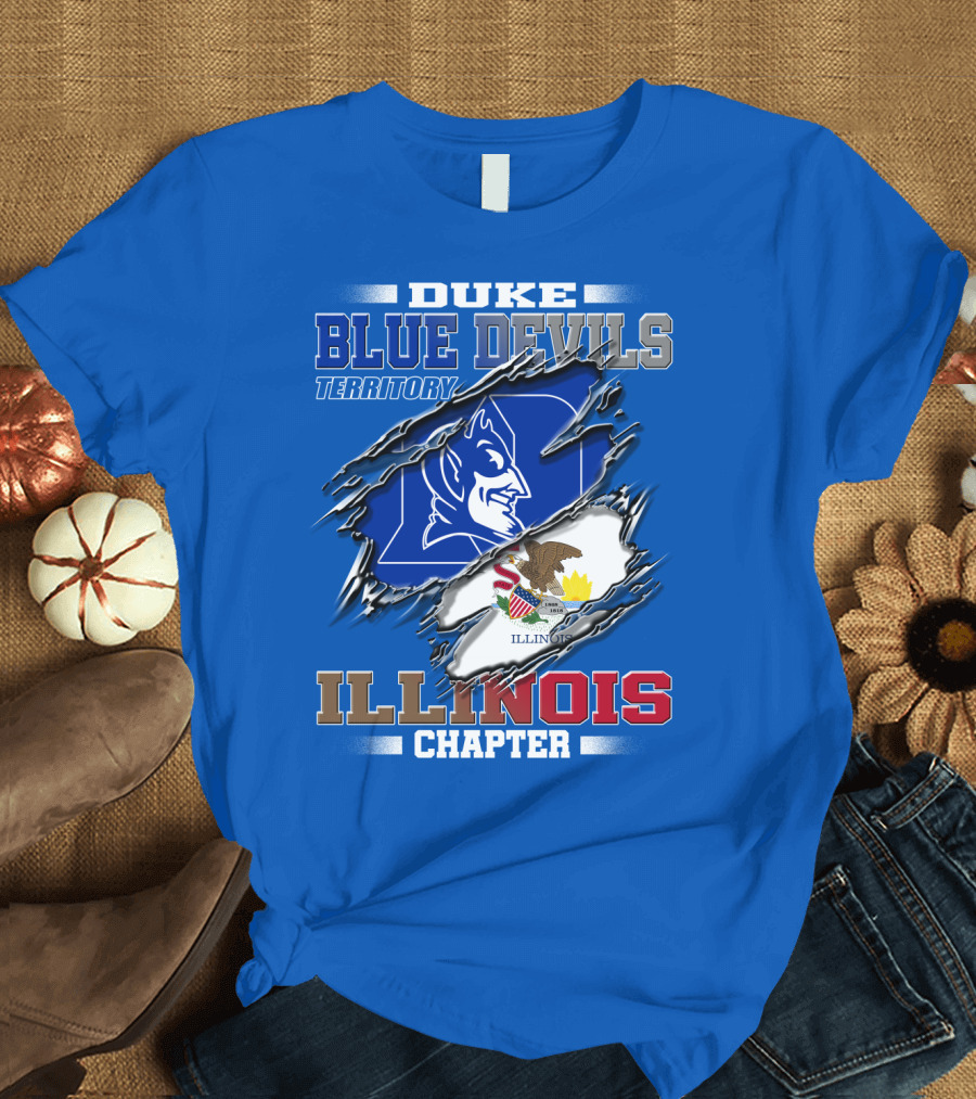 Duke Blue Devils Territory Illinois Chapter T-Shirt