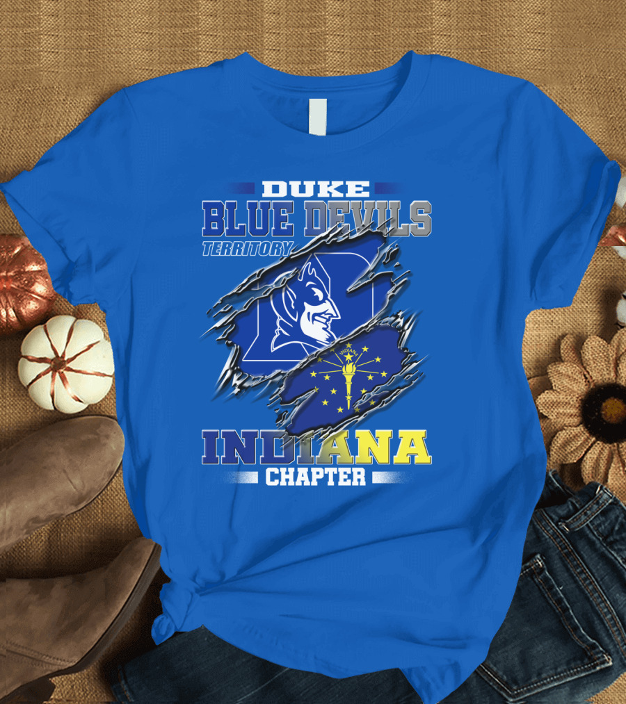 Duke Blue Devils Territory Indiana Chapter T-Shirt