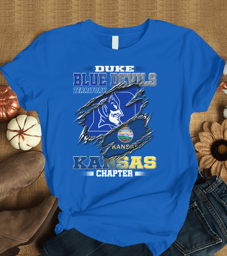Duke Blue Devils Territory Kansas Chapter T-Shirt