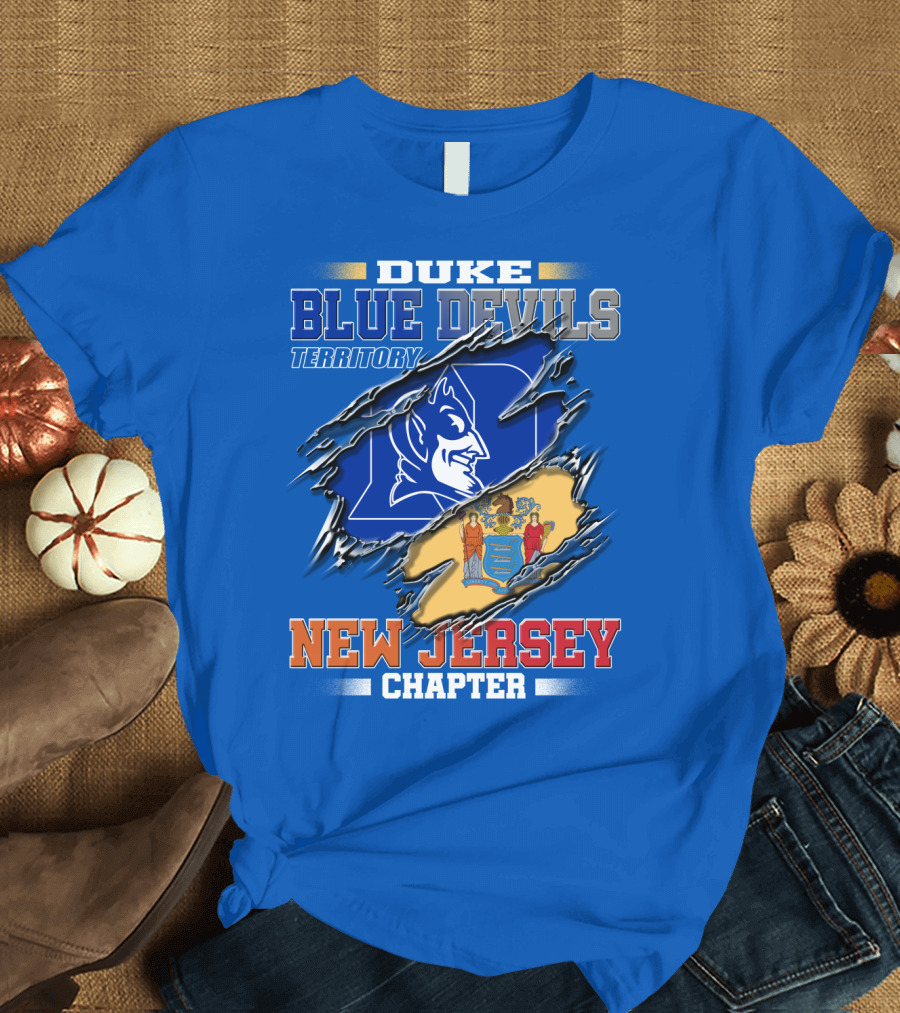 Duke Blue Devils Territory New Jersey Chapter T-Shirt