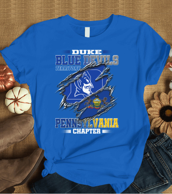 T-Shirt: Duke Blue Devils Territory Pennsylvania Chapter T-Shirt Duke Blue Devils Territory Pennsylvania Chapter T-Shirt