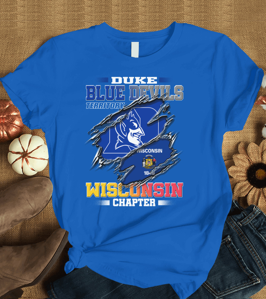 Duke Blue Devils Territory Wisconsin Chapter T-Shirt