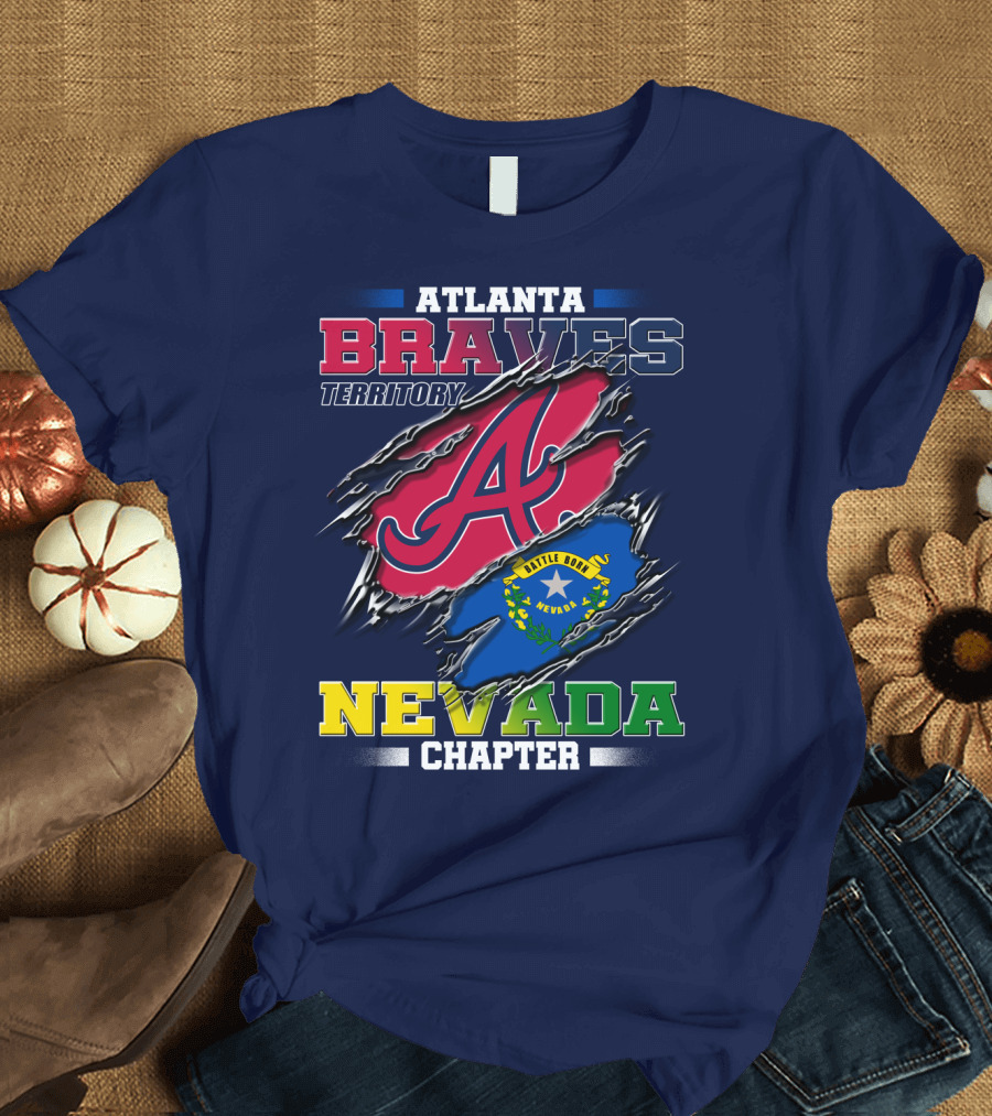Atlanta Braves Territory Nevada Chapter Battle Born T-Shirt