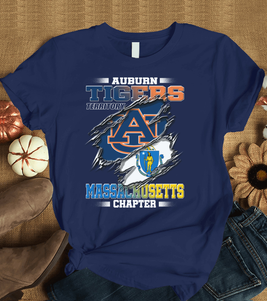 Auburn Tigers Territory Massachusetts Chapter T-Shirt